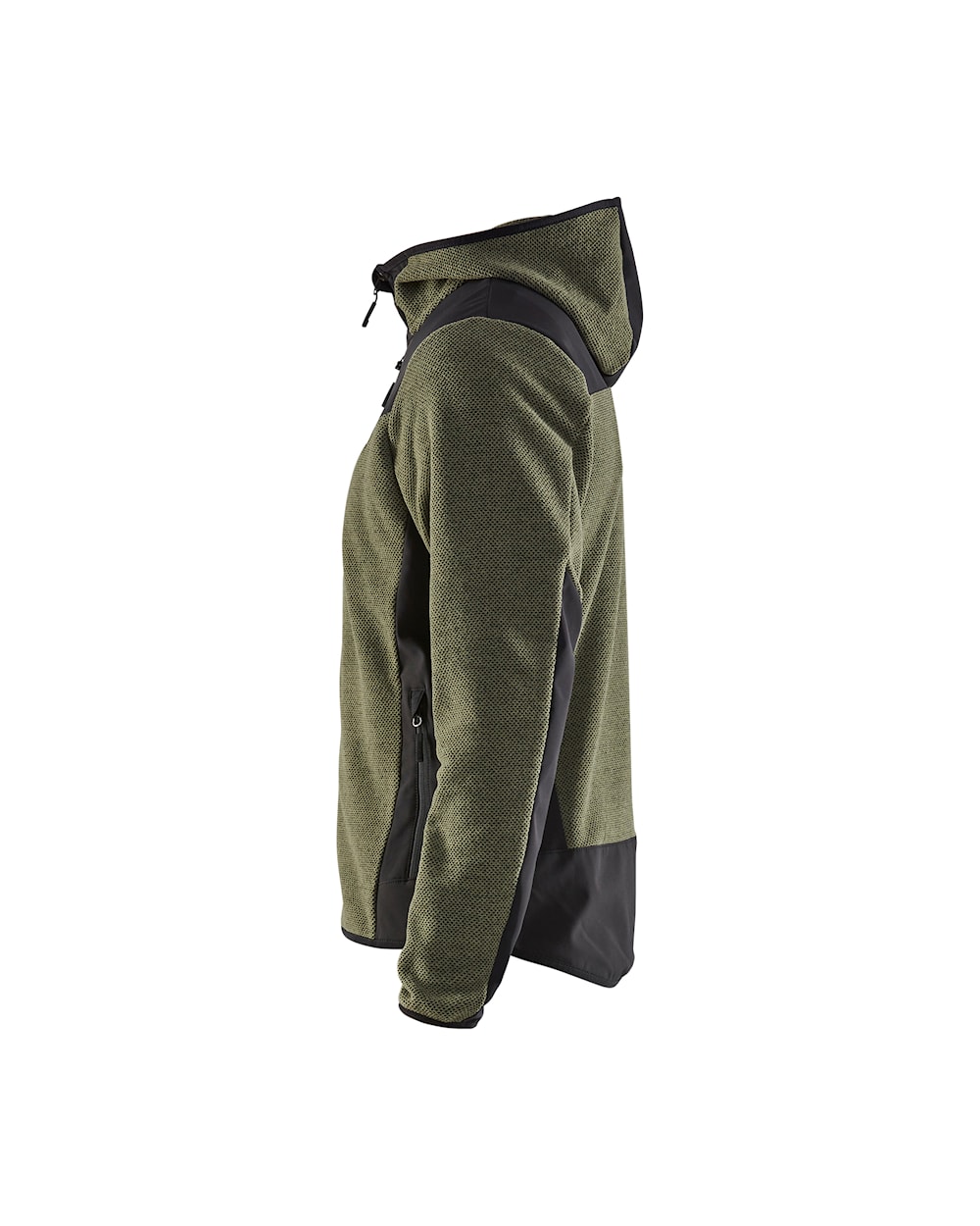 Prjónajakki m/hettu softs d.gr./black 3XL