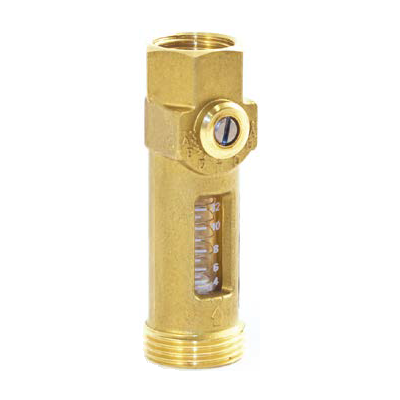 Flæðiglas 3/4-1/2"m/loka