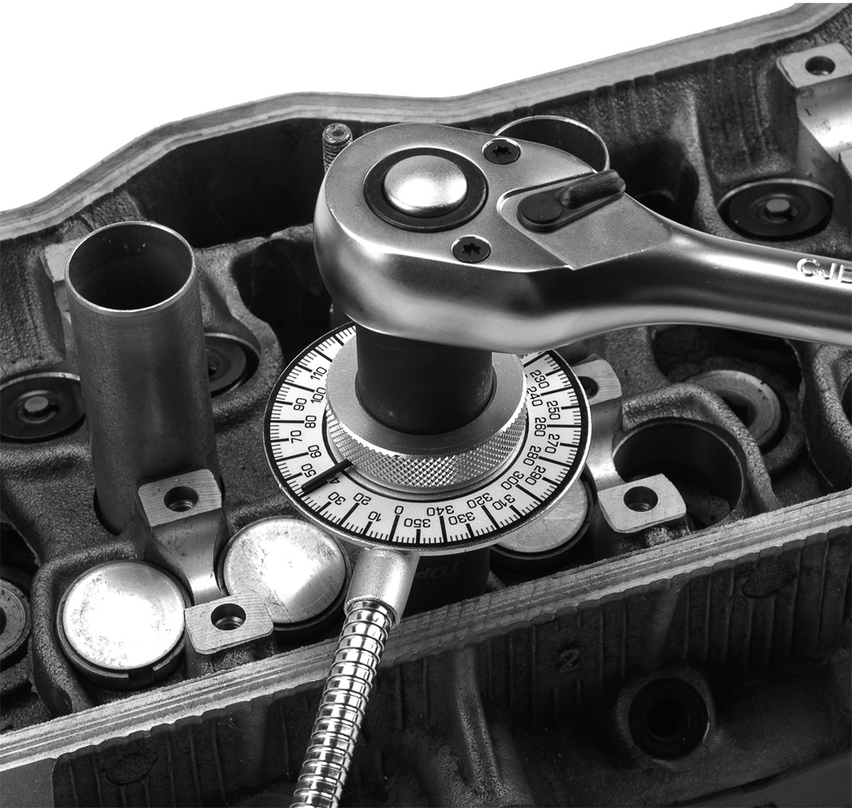 Herslumælir með gráðu