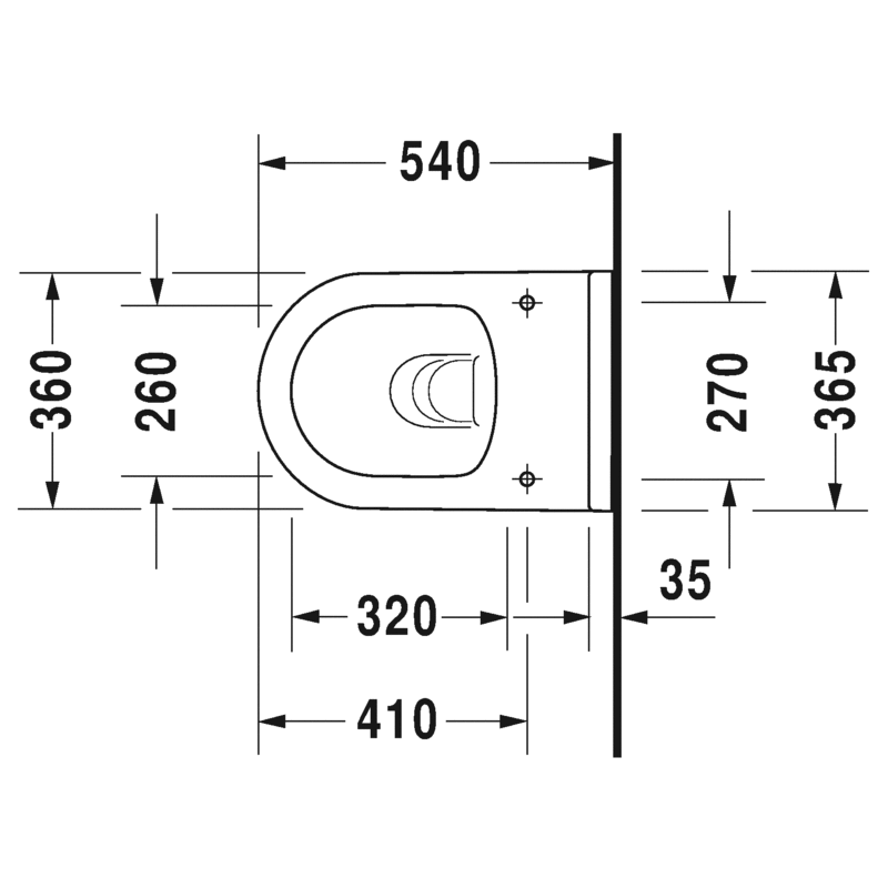 Duravit Starck 3 rimless m/hægl. setu Tilboðsverð