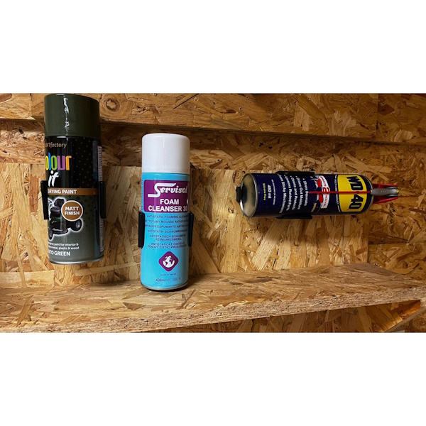 Haldari fyrir spraybrúsa