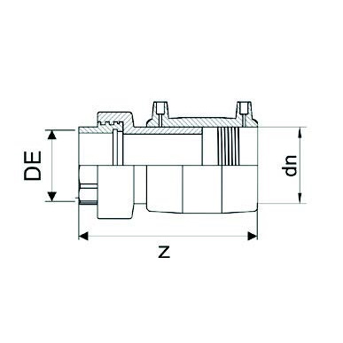 EF MÚFFUTENGI 25 PE/KOPAR