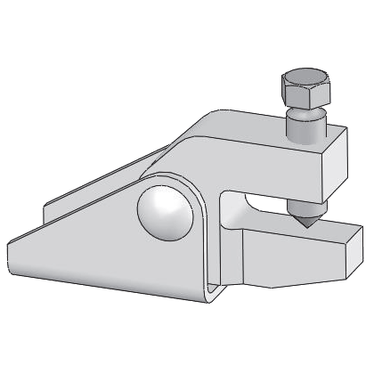 Jarðskjálfta festing Klemma