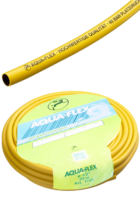 Gúmmíslanga Gul 1/2"Aqua-flex 50 mtr.