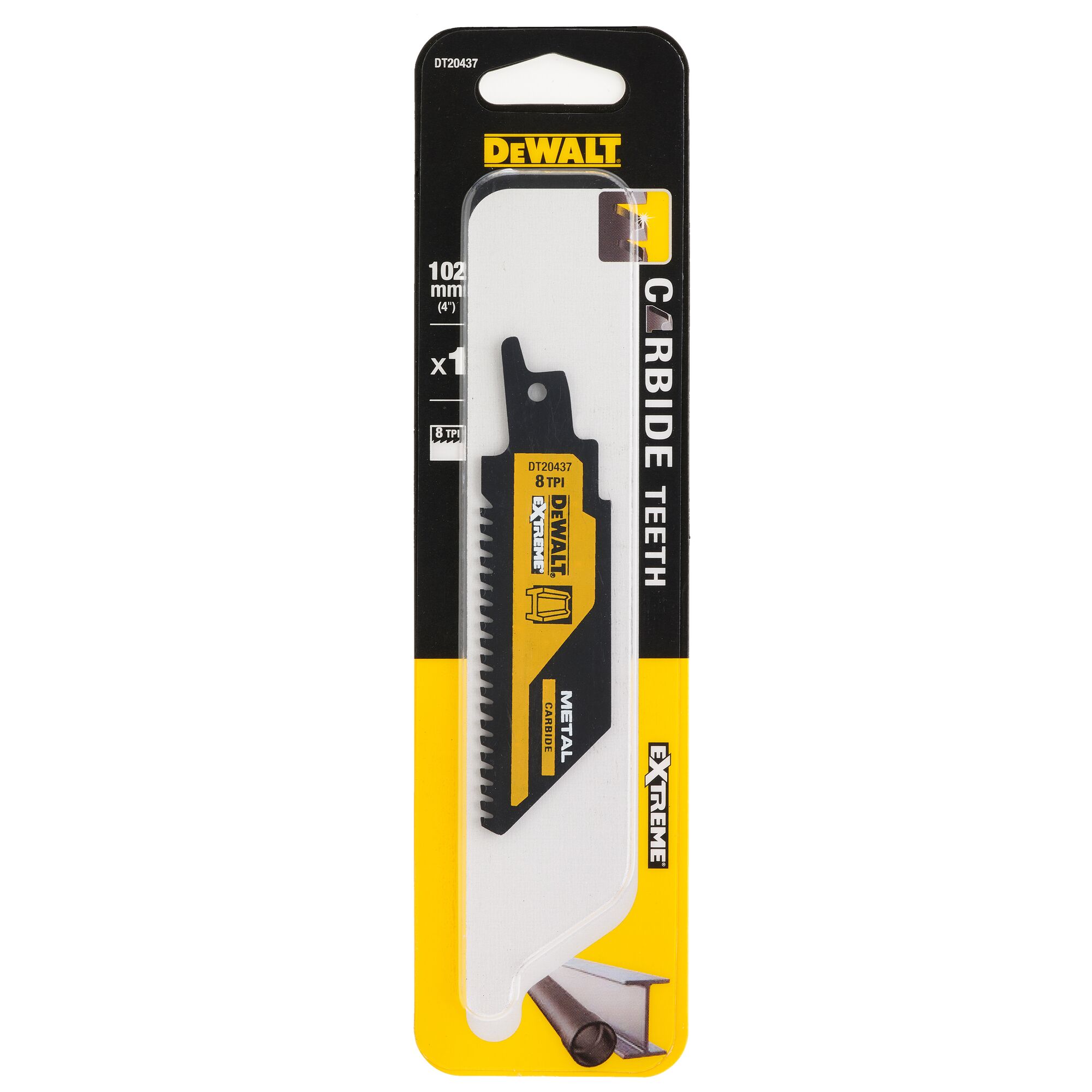 Sverðsagarblað Karbít L:102 mm Stál 8 TPI 1stk