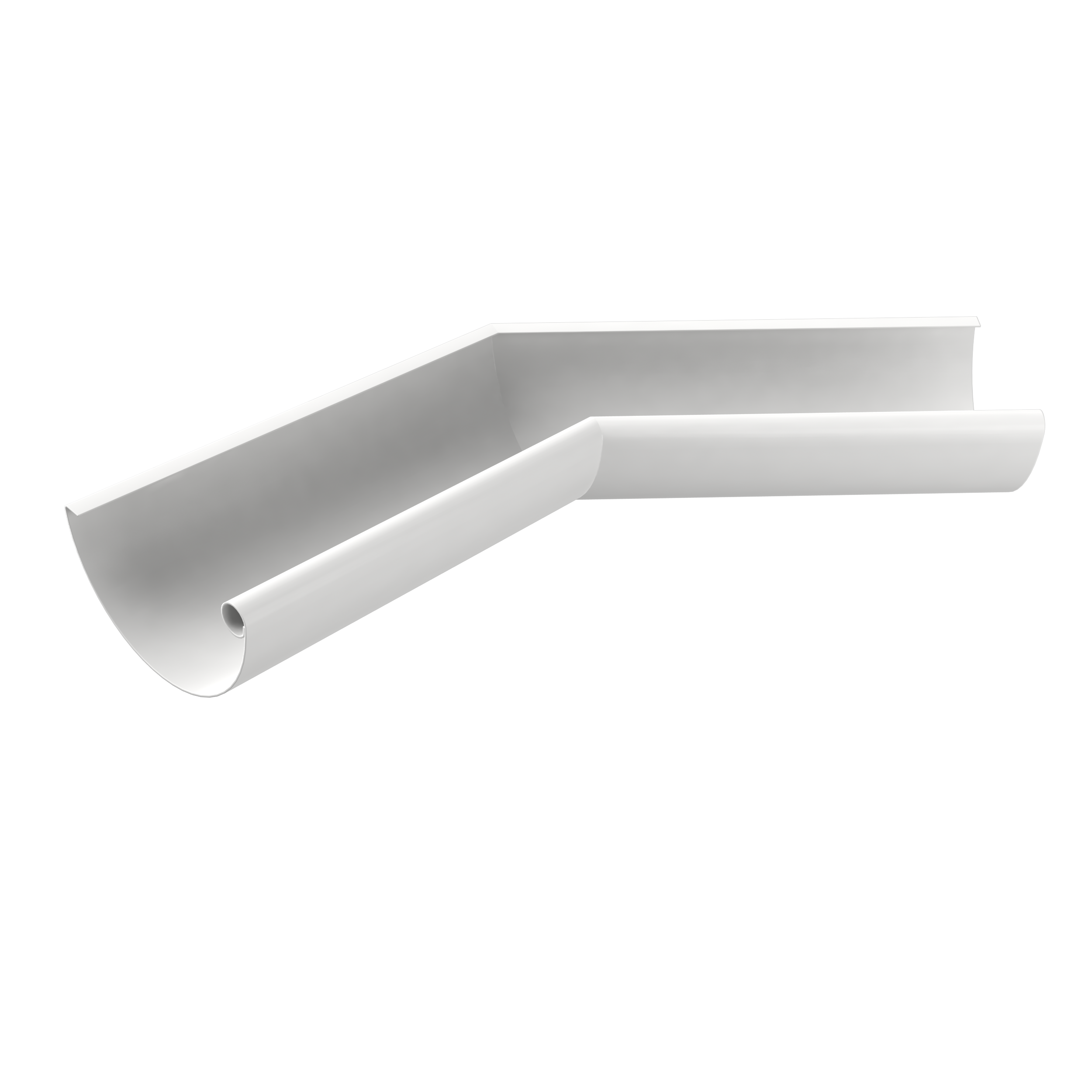 Innhorn 150 hvítt 45°