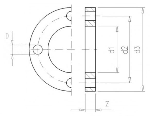 Flangshringur 225mm UPVC