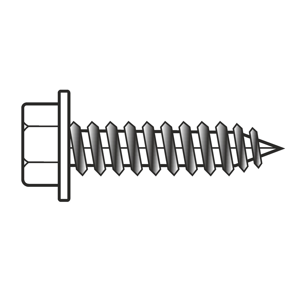 Boddýskrufa sexk. m.skinnu 4,2x13