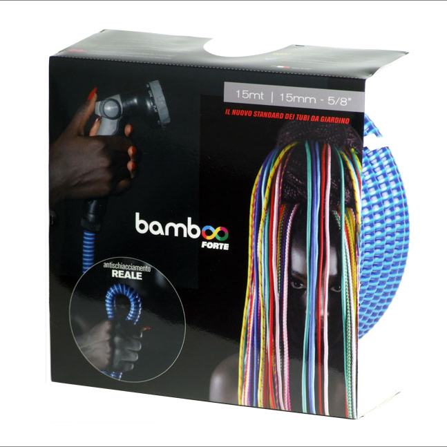 Garðslanga 15m Bamboo forte blá
