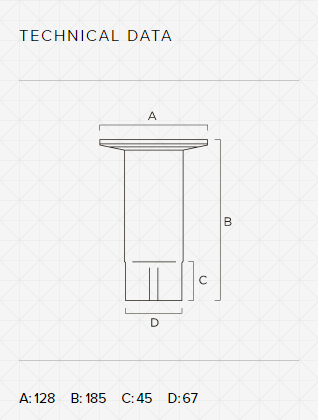 Svalaniðurfall 70 svart