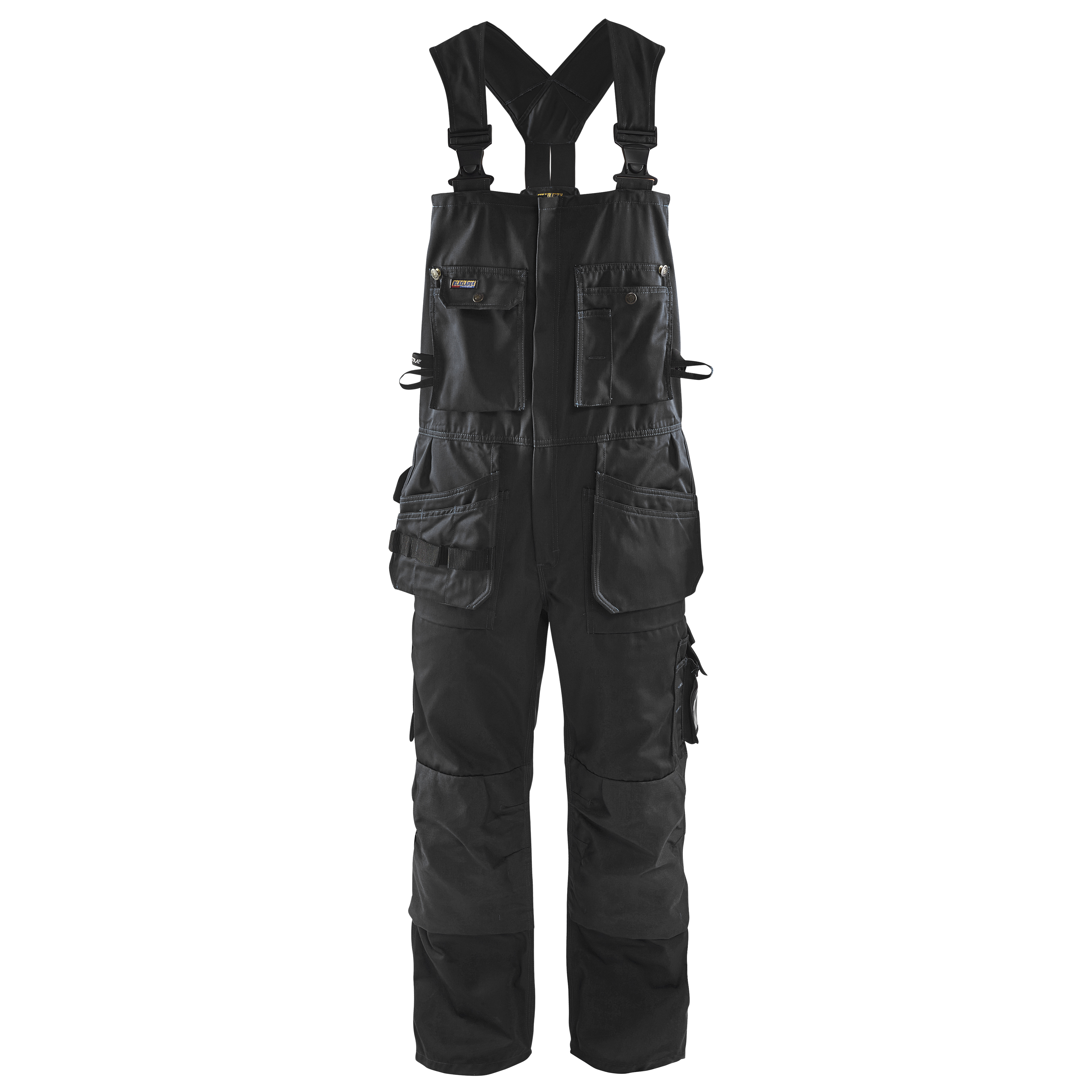 SMÍÐASMEKKBUXUR SVARTAR 48