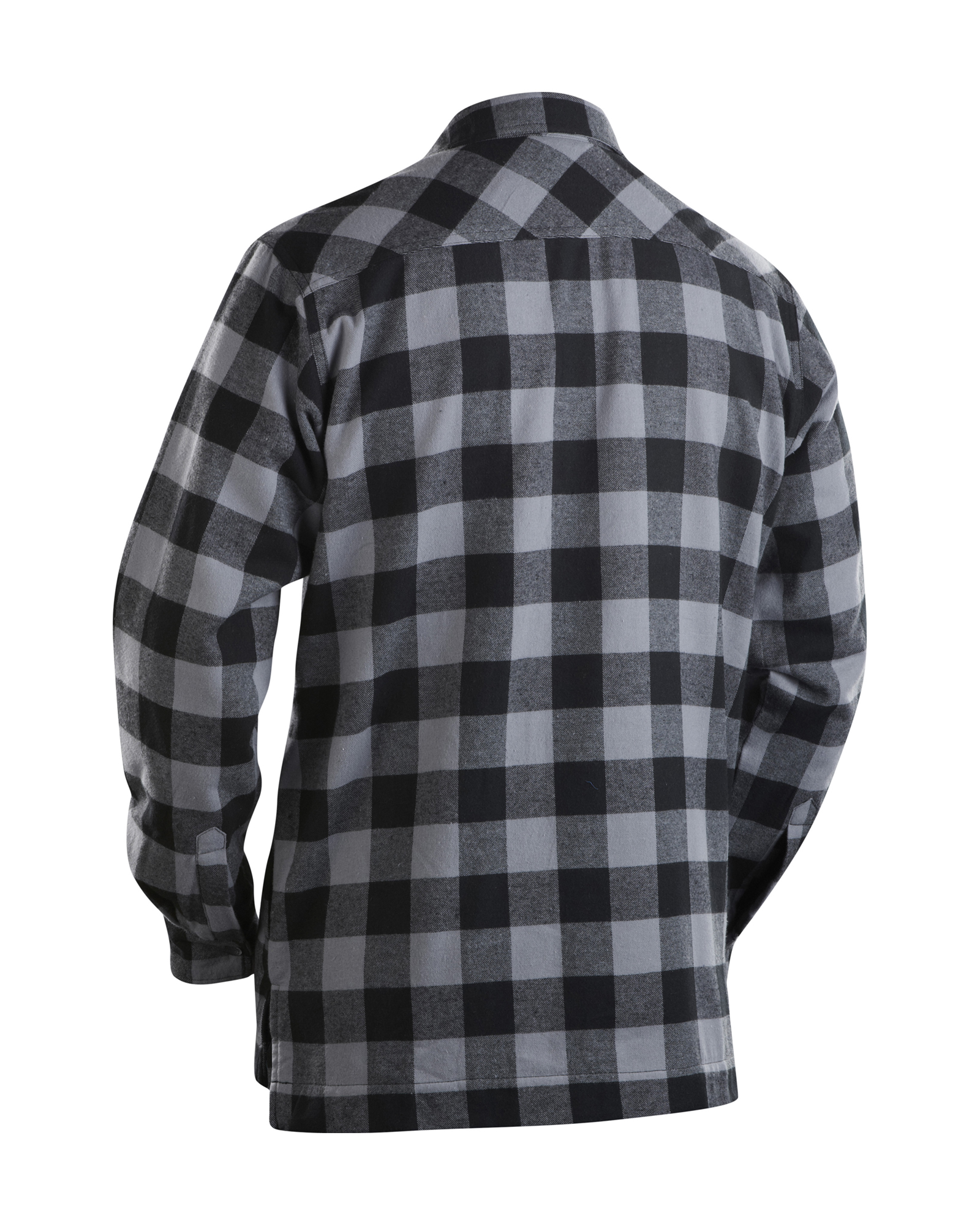 FLANNELSKYRTA FÓÐR.RAUÐ/SV-3XL