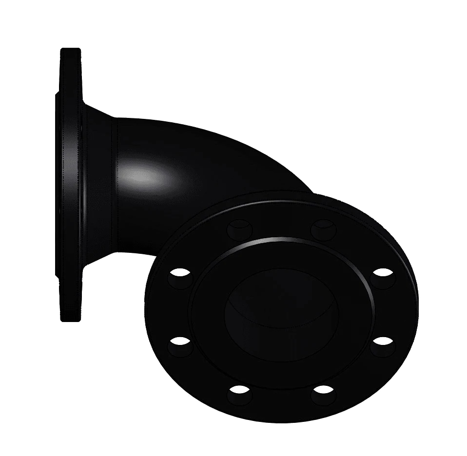 90° pipe elbow DN 80