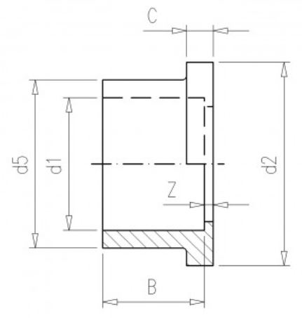 Kragahulsa 200mm UPVC