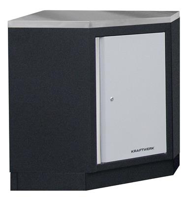 Borðplata, ryðfrítt stál fyrir Hornskáp