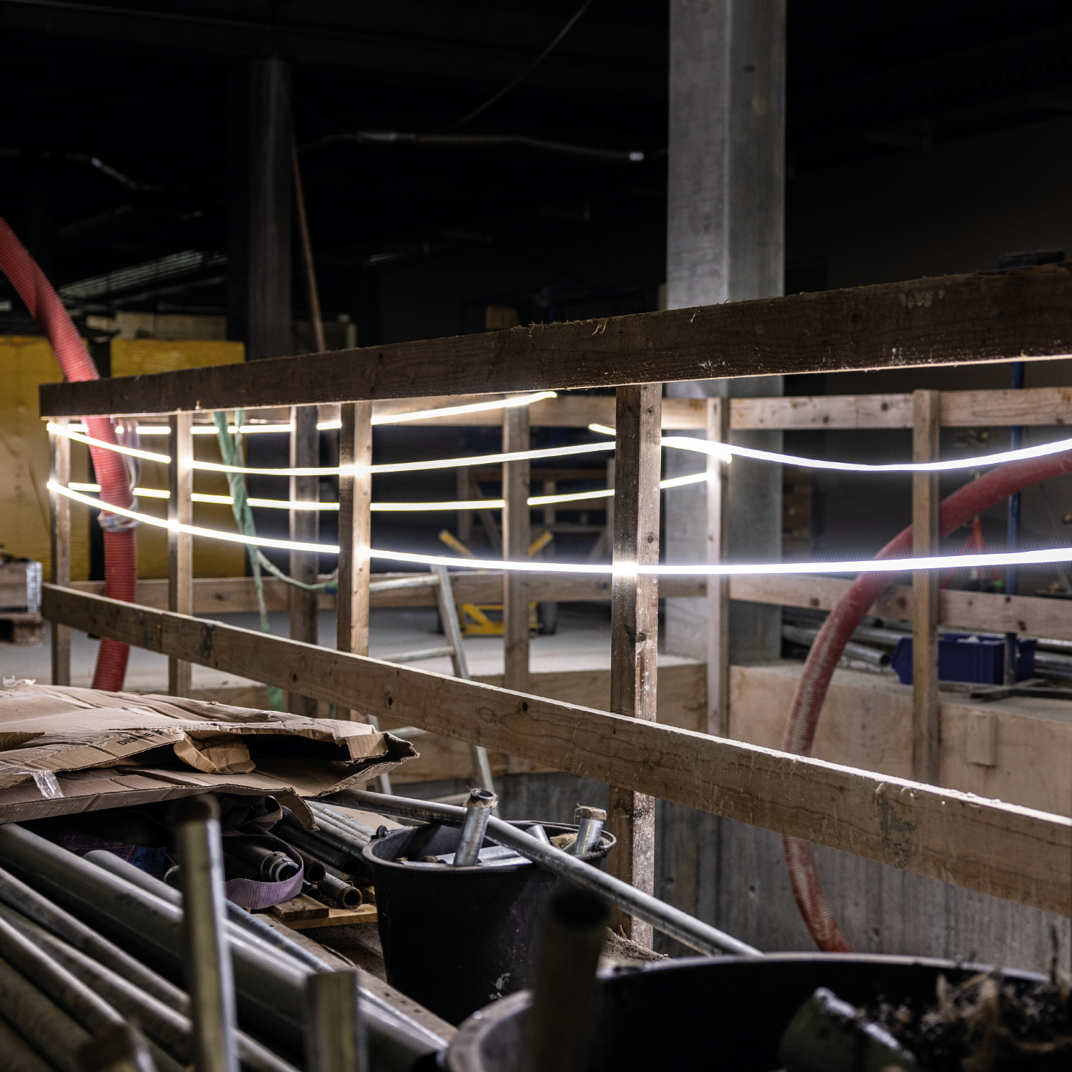 Vinnuljósaborði 25m á trommlu Rope light