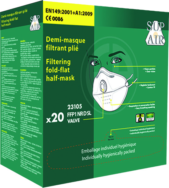 Rykgrímur FFP1 m.ventli 20stk