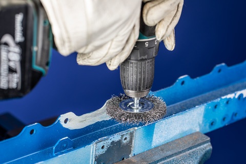 Vírskífa  40x 9mm á legg ryðfr