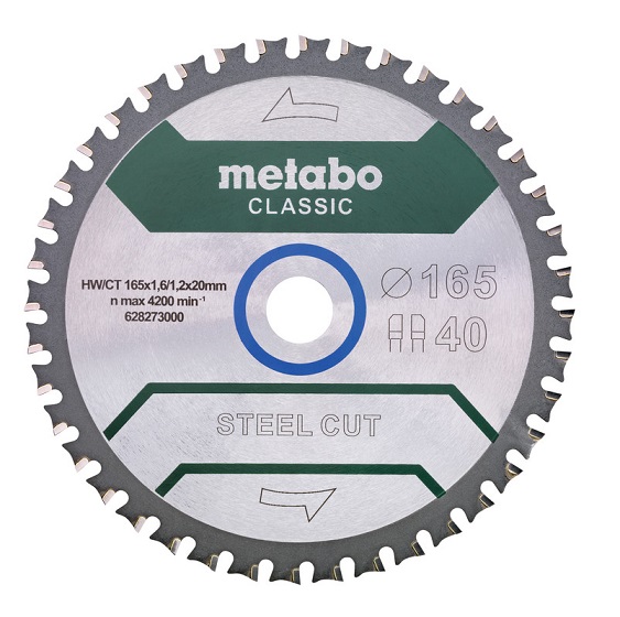 Hjólsagarblað f.stál 165x1,6x20mm 40T