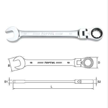 Skralllykill M/lið 10mm