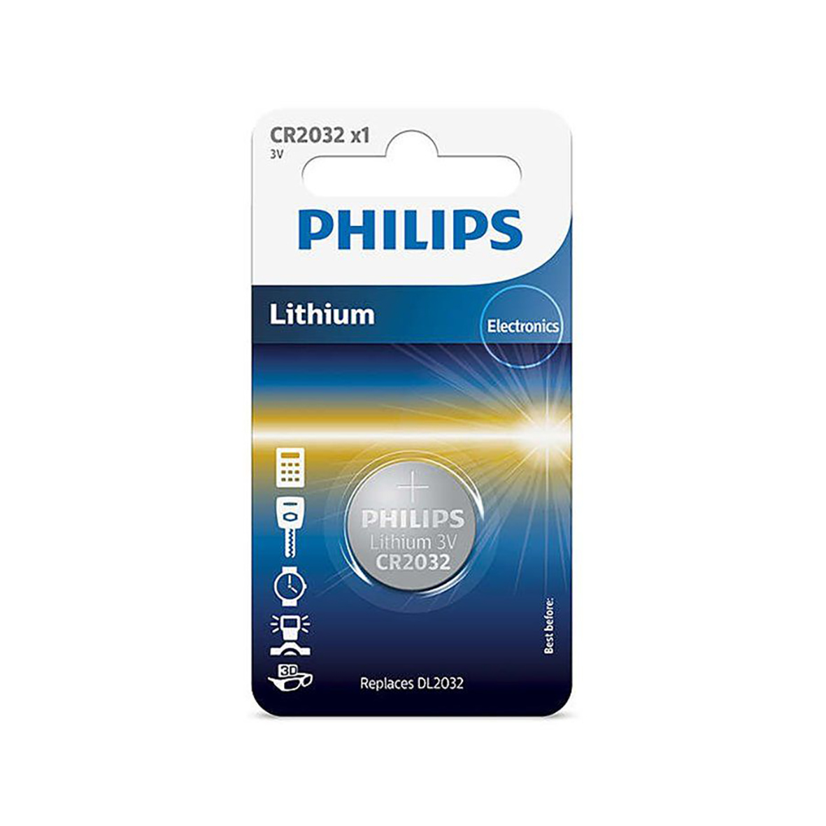Rafhlaða CR2032 1stk PHILIPS