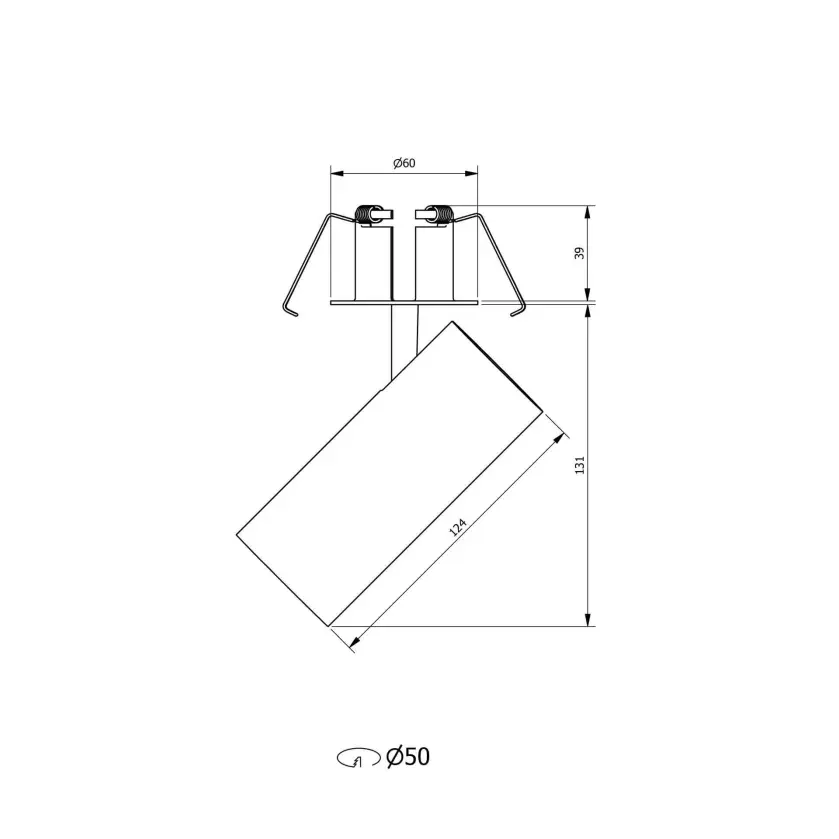 Caro REC 927 1300lm 10W 35° Svart Phase Cut