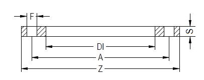 GATAHR. ZINKH F/FLANGS 32 PN16