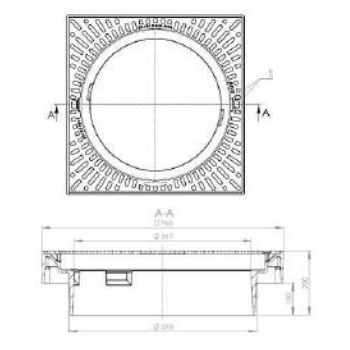 Karmur ferk. Ø600 H170 D400