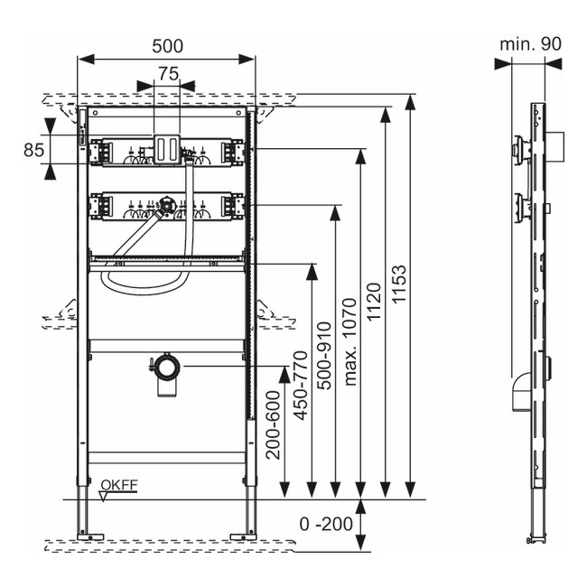 TECE kassi f/þvagskál