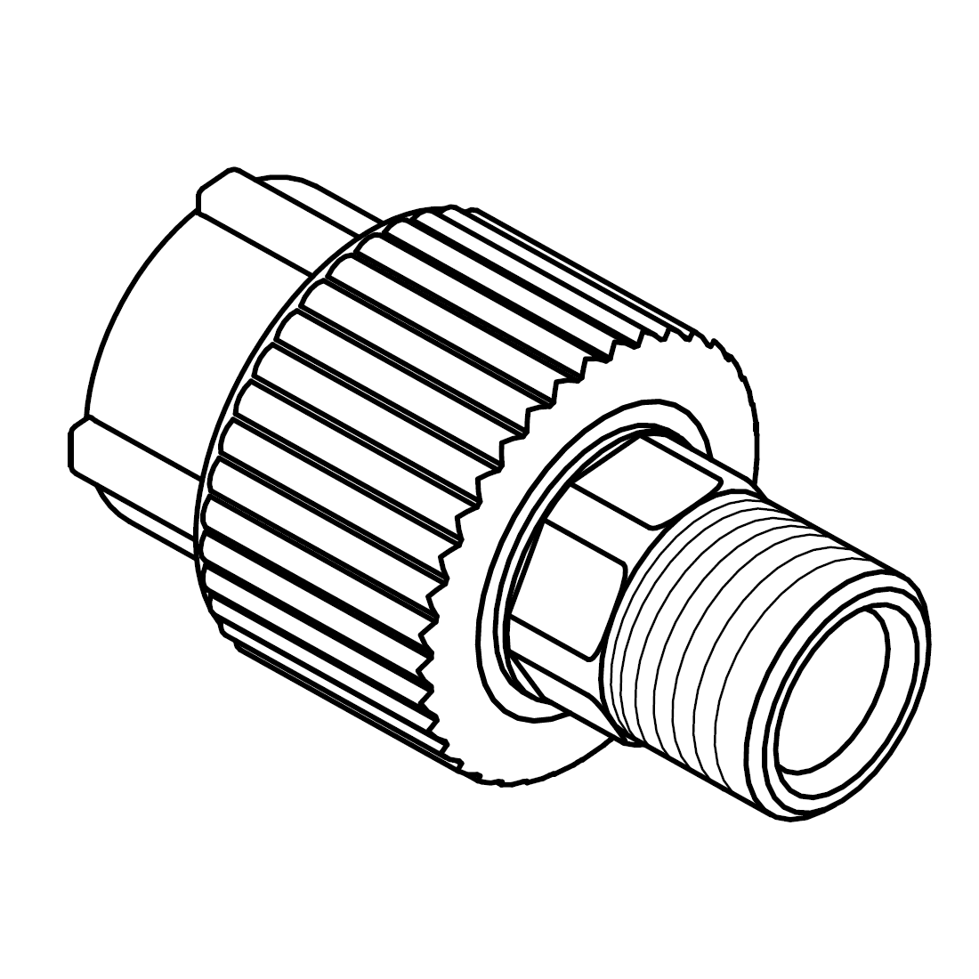 PPr FS N-Tengi 25x3/4" Rautt