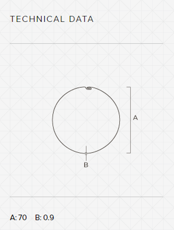 Niðurfallsrör 70 Silfur Grátt