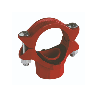 Snittað klemmuté 2" x 3/4" rautt (ks)