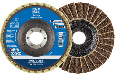 Flókaflipaskífa 125mm grófleiki 100