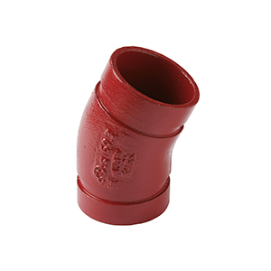 Gróp hné 11/2" 22,5ø rauð (ks)