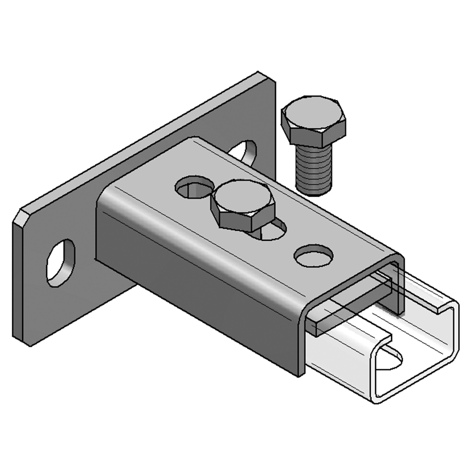 Mefa lárétt veggfesting f/brautir 35