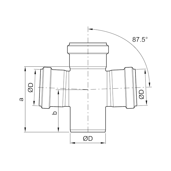 Kross 50/87,5° ryðfrír