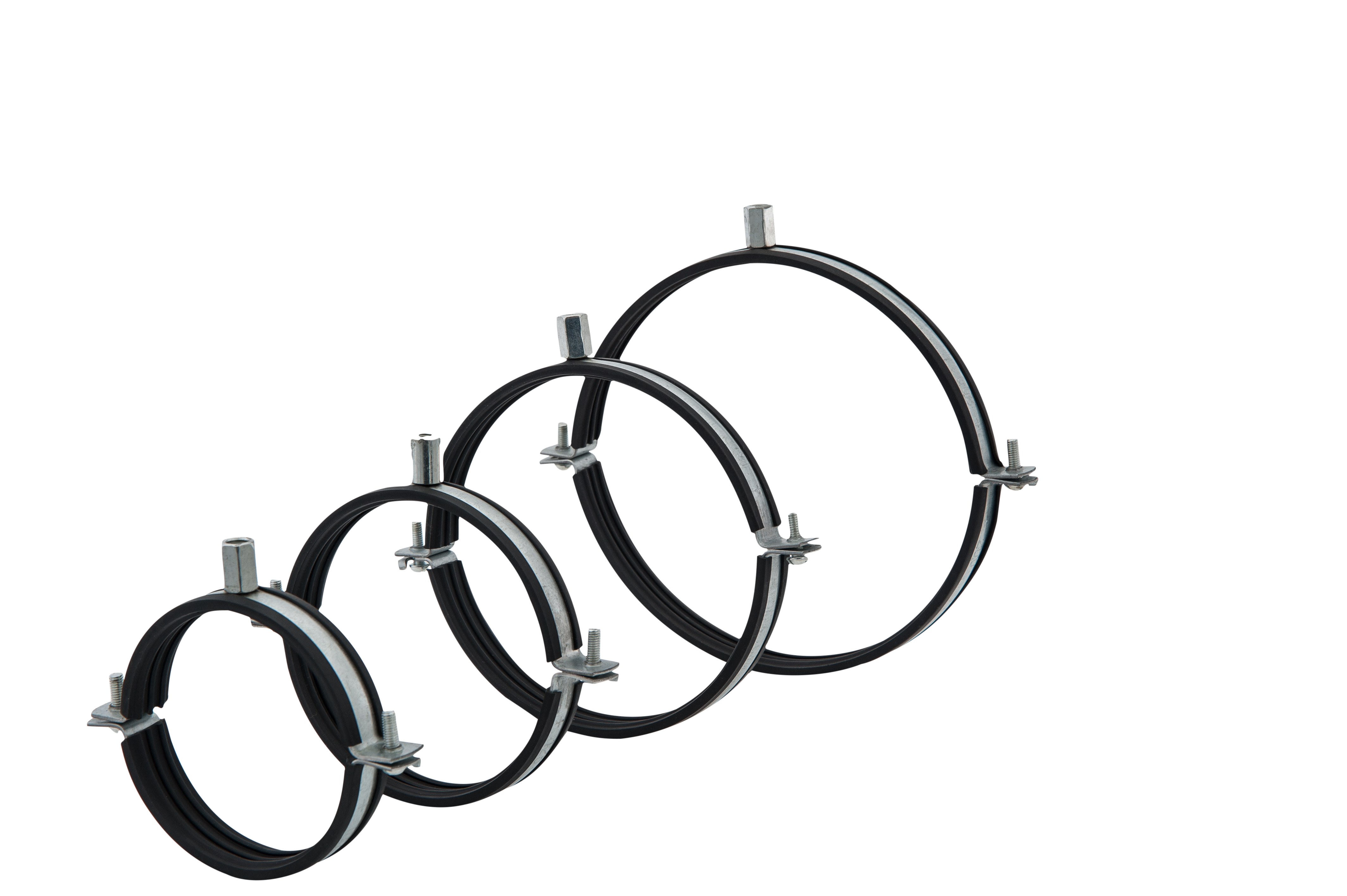 Röraupphengi m/gúmmíi 250