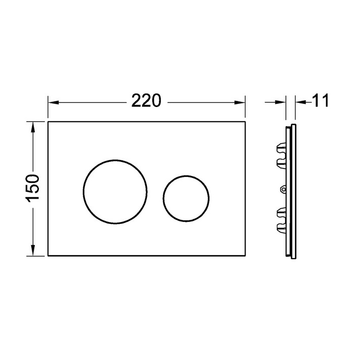 Tece Glass Cover White 