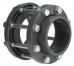 Flangsasett M.Boltum Par 140mm UPVC