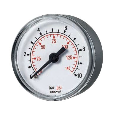 Þrýstimælir 6 Bör 63mm - Bak