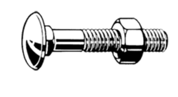 BORÐAB.+RÓ 4.6 HZINK M12 X 80
