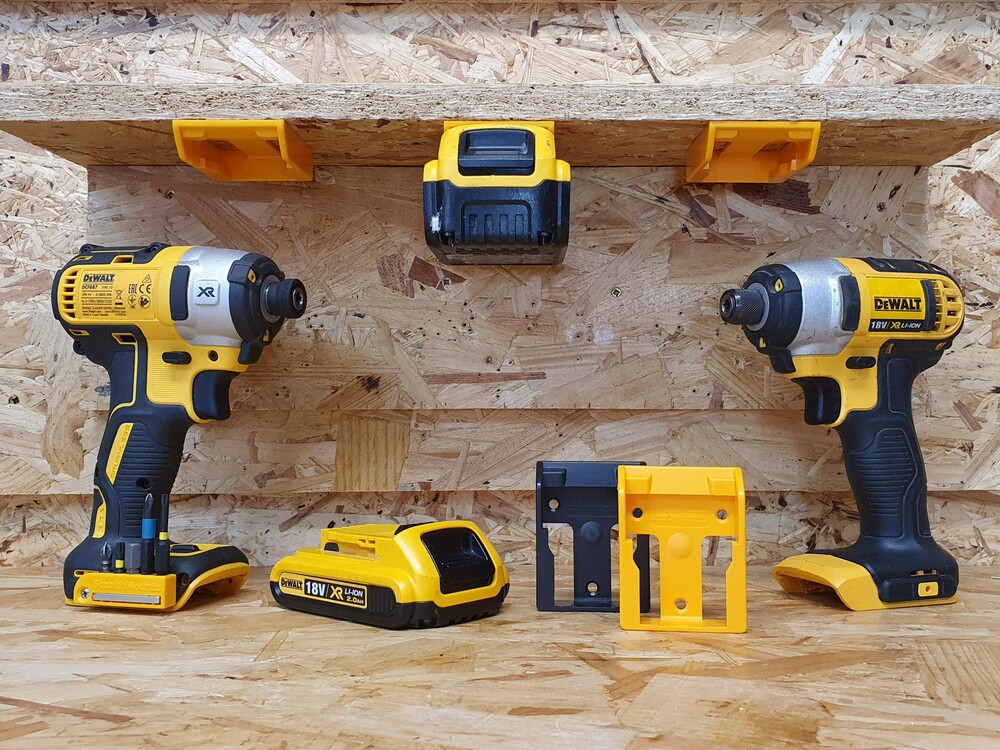 Rafhlöðuhaldari Dewalt 18V. 6 stk í pakka
