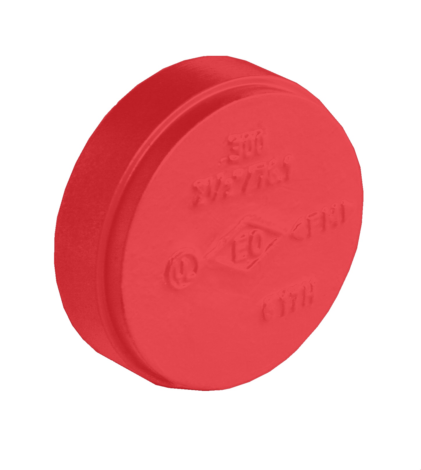 Gróp lok 21/2" rautt (ks)