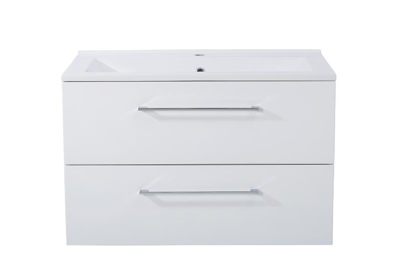 NORTIQ Bakkedhal skúffueinig 60x45 Hvítt glans