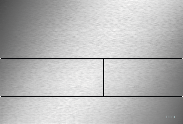 TECE Square II Hnappur Burstað stál