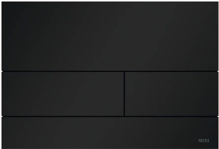 TECE Square II Hnappur Matt svartur