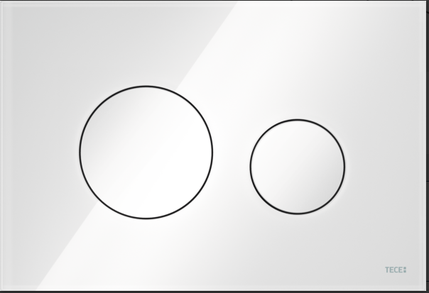 TECE LOOP Gler hnappur hvítt/hvítt