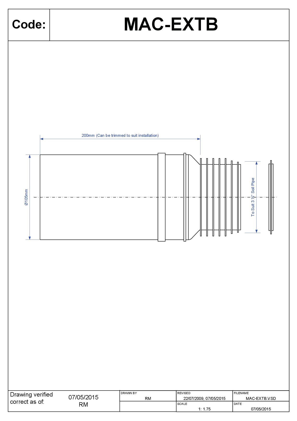 Wc hólk fram. 110-90  MAC-EXTB