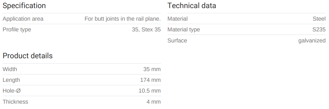 Mefa Samsetning f/brautir 35
