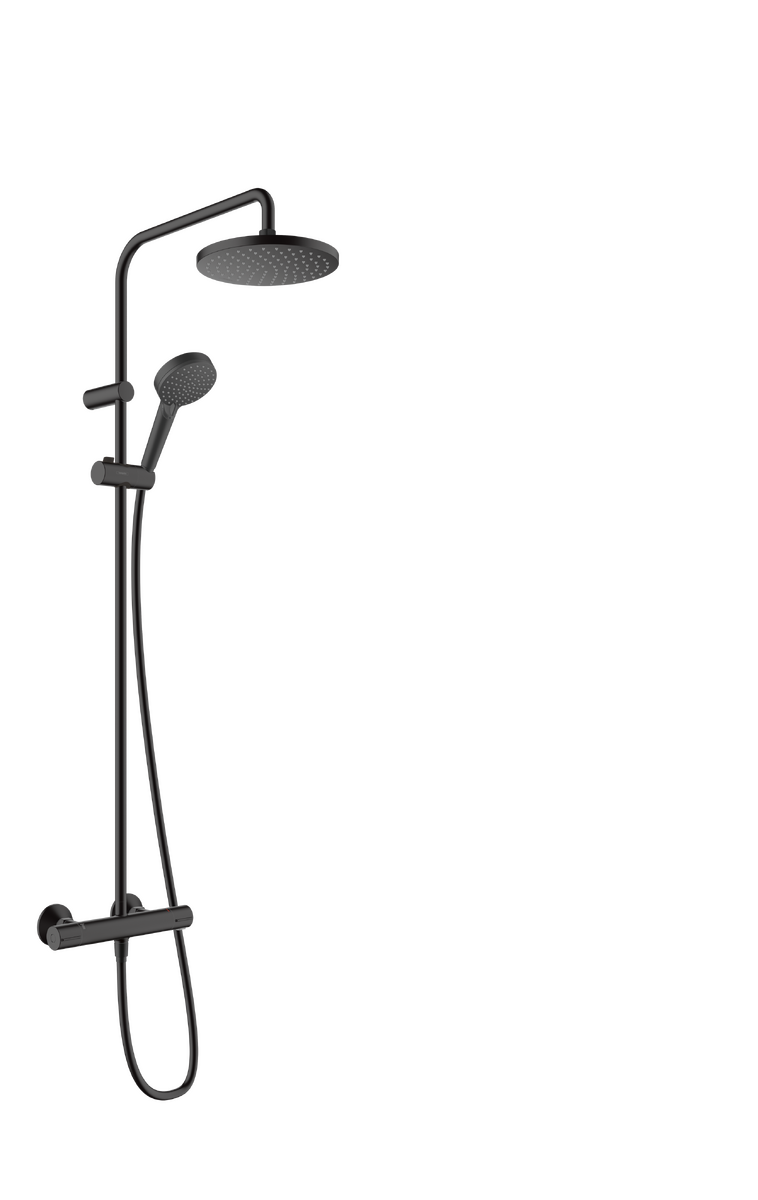 Hansgrohe Vernis Sturtusett 200 mm Matt svart